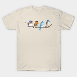 Sweet birds sit on the stick T-Shirt